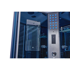 Mesa 36" Free Standing Corner Walk In Steam Shower - WS-9090K - The Home Selection