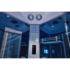 Mesa 36" Free Standing Corner Walk In Steam Shower - WS-9090K - The Home Selection