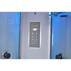 Mesa 36" Free Standing Corner Walk In Steam Shower - WS-9090K - The Home Selection