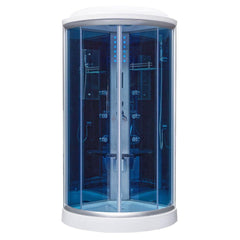 Mesa 36" Free Standing Corner Walk In Steam Shower - WS-9090K - The Home Selection