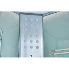 Mesa 36" Free Standing Corner Walk In Steam Shower - WS-9090K - The Home Selection