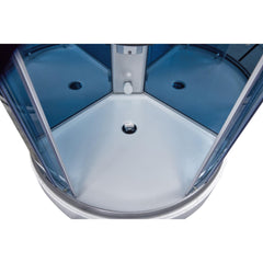 Mesa 36" Free Standing Corner Walk In Steam Shower - WS-9090K - The Home Selection