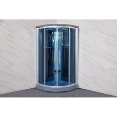 Mesa 42" Freestanding Corner Walk In Steam Shower - 801L - The Home Selection