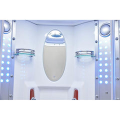 Mesa 42" Freestanding Corner Walk In Steam Shower - WS-801A - The Home Selection