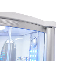 Mesa 42" Freestanding Corner Walk In Steam Shower - WS-801A - The Home Selection