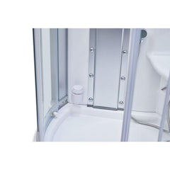 Mesa 42" Freestanding Corner Walk In Steam Shower - WS-801A - The Home Selection