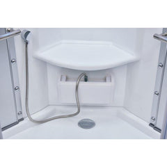 Mesa 42" Freestanding Corner Walk In Steam Shower - WS-801A - The Home Selection