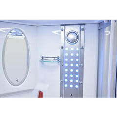 Mesa 42" Freestanding Corner Walk In Steam Shower - WS-801A - The Home Selection