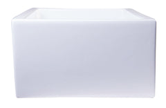 Alfi 30  White Arched Apron Thick Wall Fireclay Single Bowl Farm Sink - AB3018ARCH-W