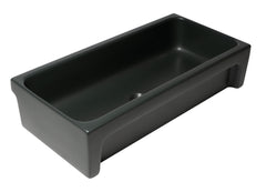 Alfi 36  Black Matte Above Mount Fireclay Bathroom Trough Sink - AB36TRBM