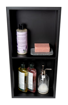 Alfi 12 x 24 Vertical Double Shelf Bath Shower Niche - ABNC1224