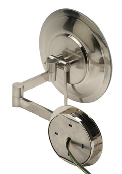 Alfi Wall Mount Round 9  5x Magnifying Cosmetic Mirror with Light - ABM9WLED
