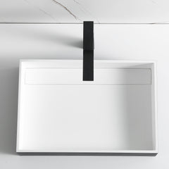Alfi Black Matte 20  x 14  Solid Surface Resin Sink - ABRS2014BM