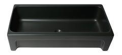 Alfi 36  Black Matte Above Mount Fireclay Bathroom Trough Sink - AB36TRBM