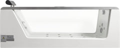 EAGO 6 ft Clear Rectangular Acrylic Whirlpool Bathtub - AM152ETL-6