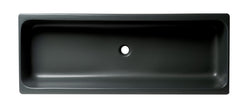 Alfi 48  Black Matte Above Mount Fireclay Bathroom Trough Sink - AB48TRBM