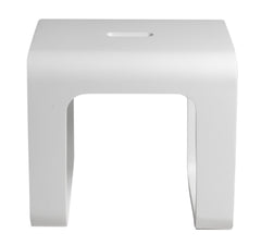 Alfi White Matte Solid Surface Resin Bathroom / Shower Stool - ABST99