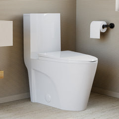 Swiss Madison St. Tropez One-Piece Elongated Toilet Vortex™ Dual-Flush 1.1/1.6 gpf - SM-1T254