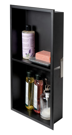 Alfi 12 x 24 Vertical Double Shelf Bath Shower Niche - ABNC1224