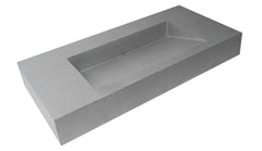 Alfi 40  Solid Concrete Rectangular Countertop Sink - ABCO40R