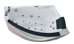 EAGO 5 ft Clear Rounded Left Corner Acrylic Whirlpool Bathtub - AM198ETL-L