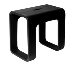 Alfi Black Matte Solid Surface Resin Bathroom / Shower Stool - Black Matte