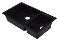 Alfi 34  Double Bowl Undermount Granite Composite Kitchen Sink - AB3319UM