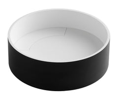 Alfi Black Matte 15  Round Solid Surface Resin Sink - ABRS15RBM