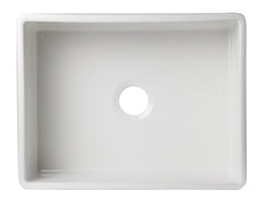 Alfi White 26  Decorative Lip Apron Single Bowl Fireclay Farmhouse Kitchen Sink - AB506-W