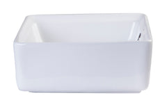 EAGO 15  SQUARE CERAMIC ABOVE MOUNT BATHROOM BASIN VESSEL SINK - BA130
