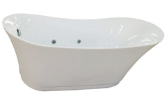 EAGO 6 Foot White Free Standing Air Bubble Bathtub - AM2140