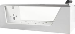 EAGO 6 ft Clear Rectangular Acrylic Whirlpool Bathtub - AM152ETL-6