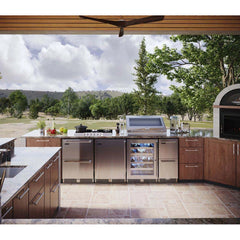 Perlick 24" Undercounter Outdoor Refrigerator Drawers with 5.2 cu. ft. Capacity, Stainless Steel Door - HP24RO-4-5
