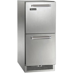 Perlick 15" Signature Series Refrigerator Drawers – Indoor Model - HP15RS-4 - The Home Selection