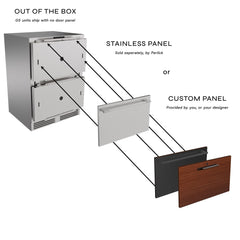 Perlick G5 Luxe 24" Freezer Drawers - G5FD24SL - The Home Selection