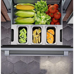 Perlick 24" Undercounter Freezer-Refrigerator Drawers with 5 cu. ft. Capacity, Panel Ready Door - HP24ZO-4-6