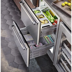 Perlick 24" Undercounter Freezer-Refrigerator Drawers with 5 cu. ft. Capacity, Panel Ready Door - HP24ZO-4-6