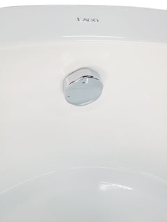 EAGO 66  Round Free Standing Acrylic Air Bubble Bathtub - AM2130