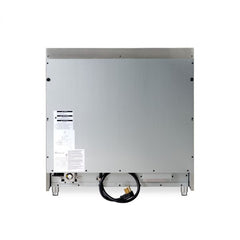 Hallman Bold Series 36" Dual Fuel Freestanding Range in White with Chrome Trim