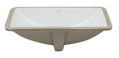 EAGO White Ceramic 22 x15  Undermount Rectangular Bathroom Sink - BC227