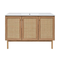 Swiss Madison Classe 48" Freestanding Bathroom Vanity in Golden Oak with Sink Top - SM-BV665