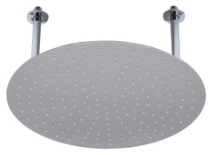 Alfi 20  Round Brushed Solid Ultra Thin Rain Shower Head - RAIN20R