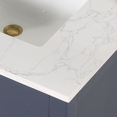 Altair Gavino 30" Single Bathroom Vanity with Grain White Engineered Stone Countertop - 557030