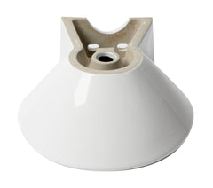 Alfi White 17  Round Wall Mounted Ceramic Sink with Faucet Hole - ABC113