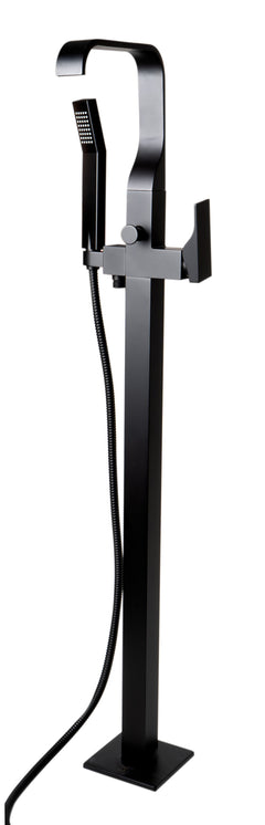 Alfi Single Lever Floor Mounted Tub Filler Mixer w Hand Held Shower Head - AB2180