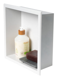 Alfi 12" x 12" Square Single Shelf Bath Shower Niche - White Matte