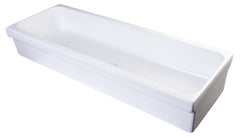Alfi 48  White Above Mount Fireclay Bath Trough Sink - AB48TR