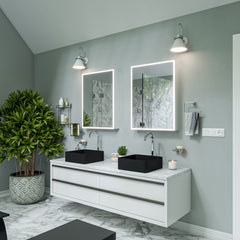 Alfi 16  Modern Square Above Mount Ceramic Sink - ABC903