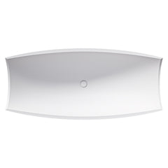 Alfi White Matte 71  Solid Surface Resin Free Standing Hammock Style Bathtub - AB9992