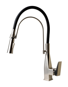 Alfi Square Kitchen Faucet with Rubber Stem - ABKF3023